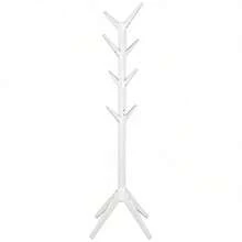 Holz Mantelhalter,Modernes Design Mantelhalter,Wohnzimmer Mantelhalter(Nur Mit Mantelhalter) - 白色 - 查看 7