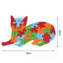 Kids Alphabet & Number Blocks - Cat - View 1