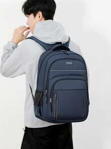 1pc Back-To-School Style Fashionable Backpacks For Men And Women, Outdoor Large Capacity Backpacks, Laptop Bags, Suitable For Travel, City Commuting, And Campus Use - Backpack - View 11