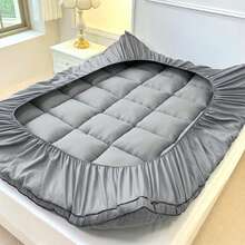 KTAbedding Thickened Mattress Pad, Soft Mattress Protector, Quilting Technology, Machine Washable, Strong And Wear-Resistant, Easy To Clean, Can Be Stretched Into 8-12 Inch Deep Pockets, Enhancing Bed Comfort - Grey - View 5