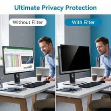 Privacy Screen For Computer Monitor Film 23.8-Inch 16:9 Aspect Ratio Width 527mm, Height 297mm ; Anti Spy/Bule Light/Glare Film , 2 Install Ways Removable For Office, Airport, Cafe And Other Public Area Diagonal 23.8 Inches Laptop Eye Protection Film - View 9