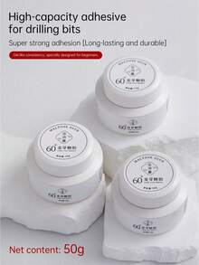 BAOSHIMAN BOSHIMAN Elastic Maltose Nail Rhinestone Glue, 50g Large Capacity Super Strong Adhesive Nail Glue, Suitable For Flat Back Rhinestones, Long-Lasting Nail Gem Glue, Suitable For Nail Salons And DIY Nail Art - 50G - View 8