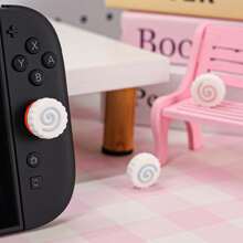 IINE Silicone Joystick Caps, Compatible With Switch 2/NS2/Switch2/Switch2 Pro Controllers/PS 5 Controllers, Game Controller Thumb Joystick Caps, Cute Gaming - View 5
