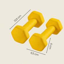 SONGMICS Strength Training Dumbbell Rack - Yellow - View 3
