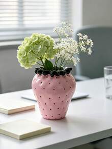 1件創意草莓樹脂花瓶－桌面與辦公室水果裝飾，可愛家居飾品 | 家居裝飾、房間裝飾、波希米亞風裝飾、桌面裝飾、可愛收藏品、獨特禮物 - 新款 - 查看 6