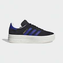 Adidas Spring/Autumn Unisex Classic Sports Shoes, Thick Sole Versatile Casual Training Sneakers HQ4408 - Black/Bright Blue - View 2