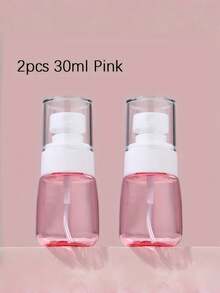 2 piezas Botellas de recarga de perfume, diseño minimalista transparente, múltiples colores disponibles, a prueba de fugas y duraderas, adecuadas para perfume, colonia, aceite esencial, esenciales para el trabajo, viajes y talla grande - Multicolor - Ver 8