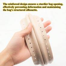 1pc Versatile Oval Bag Clasp With Snap Fastener, Craft Accessory For Mesh, Woven & Handbag Projects, Practical Hardware For Wallet Creation, Perfect C - Multicolor - View 4