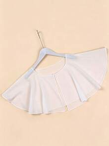 1pc Women's Solid Color Casual Shawl, Suitable For Daily Wear, Women's Scarf Shawl Accessory - Beige - View 6