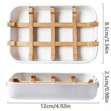 Automatic Draining Soap Dish, Modern Minimalist Style Bathroom Soap Tray, Open Mesh Design, Suitable For Shower, Bathroom, Kitchen. Minimalist Fashionable Bathroom Accessory, Soap Holder - Multiple Styles - View 3