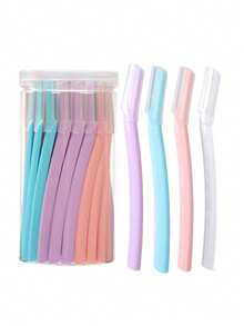 1/3/5/12/20pcs Eyebrow Razors, Exfoliating And Hair Removal Tools, Body And Face Eyebrow Shaving Razors, Multi-Color Hair Removal Tools, Beginner Eyebrow Shaping Tool Set, Precise Protective Cover, Women's Eyebrow Shaping Tools, Suitable For Daily Or Travel Use, Easy-To-Use Unisex Eyebrow Razors For Trimming And Shaping Eyebrows - Multicolor - View 15