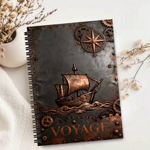 1 Set Minimalist Astronomical Symbol Cover A5 Lined Notebook, Suitable For Learning Summary, After-Class Reflection, Daily Recording, Ideal For Campus Use - A - View 7