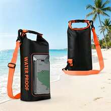 Adjustable Strap Transparent Window Waterproof Bag, Portable Touchscreen Phone Waterproof Storage Pouch, Suitable For Beach, Swimming, Kayaking, Rafting (Random Color) - 2L Waterproof Bag - View 8