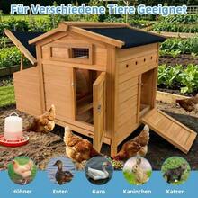 Raised  With Wooden Nesting Box That Protects Hens From Predators, Elevated Nest, Easy To Clean - View 7