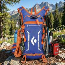 Ransel Pendakian Gunung Black Diamond untuk Pria dan Wanita, Ukuran L/XL yang Dapat Diatur - Biru - View 3