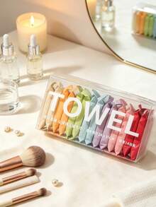 140/56/28/3pcs/Set Disposable Compressed Towels: Portable "Magic" Compressed Cleaning Wipes, Individually Wrapped, Soft & Hygienic, Non-Woven Travel Towel Sheets, Suitable For Camping, Hiking, Traveling, Fitness And Daily Use - Multiple Styles - View 2