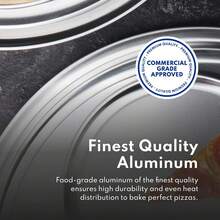 New Star Foodservice Restaurant-Grade Aluminum Pizza Pan/Tray, Wide Rim, 8 Inch, Pack Of 6 - ColorA - View 7