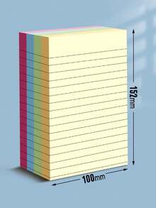 400/200 ورقة ملاحظات لاصقة مجلدة، 4 ألوان، ملاحظات لاصقة محمولة للطالب، ذاتية اللصق سهلة الاستخدام، مناسبة للمكتب والمنزل والمدرسة، حجمان، مساعد المكتب، لوازم المدرسة، أساسيات العودة إلى المدرسة - مقاس واحد - مشاهدة 7