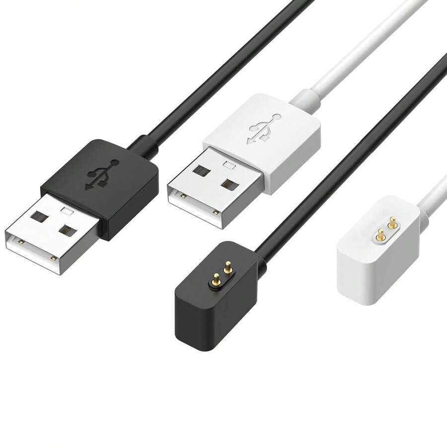 FCV 2 Paquetes Cargadores Magnéticos Compatibles con Band 7 Pro Cargador de Reloj Inteligente de Reemplazo 1m Para Redmi Watch 3 /2 /2 Lite / Smart Band Pro Cable de Carga Rápida,3ft - Ver 1