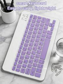 Smart Wireless Keyboard Compatible With IPad, Phone, Laptop, 150mAh Battery, Ultra-Thin Silent Office Keyboard, 10-Inch Portable External Keyboard, English Version - View 11