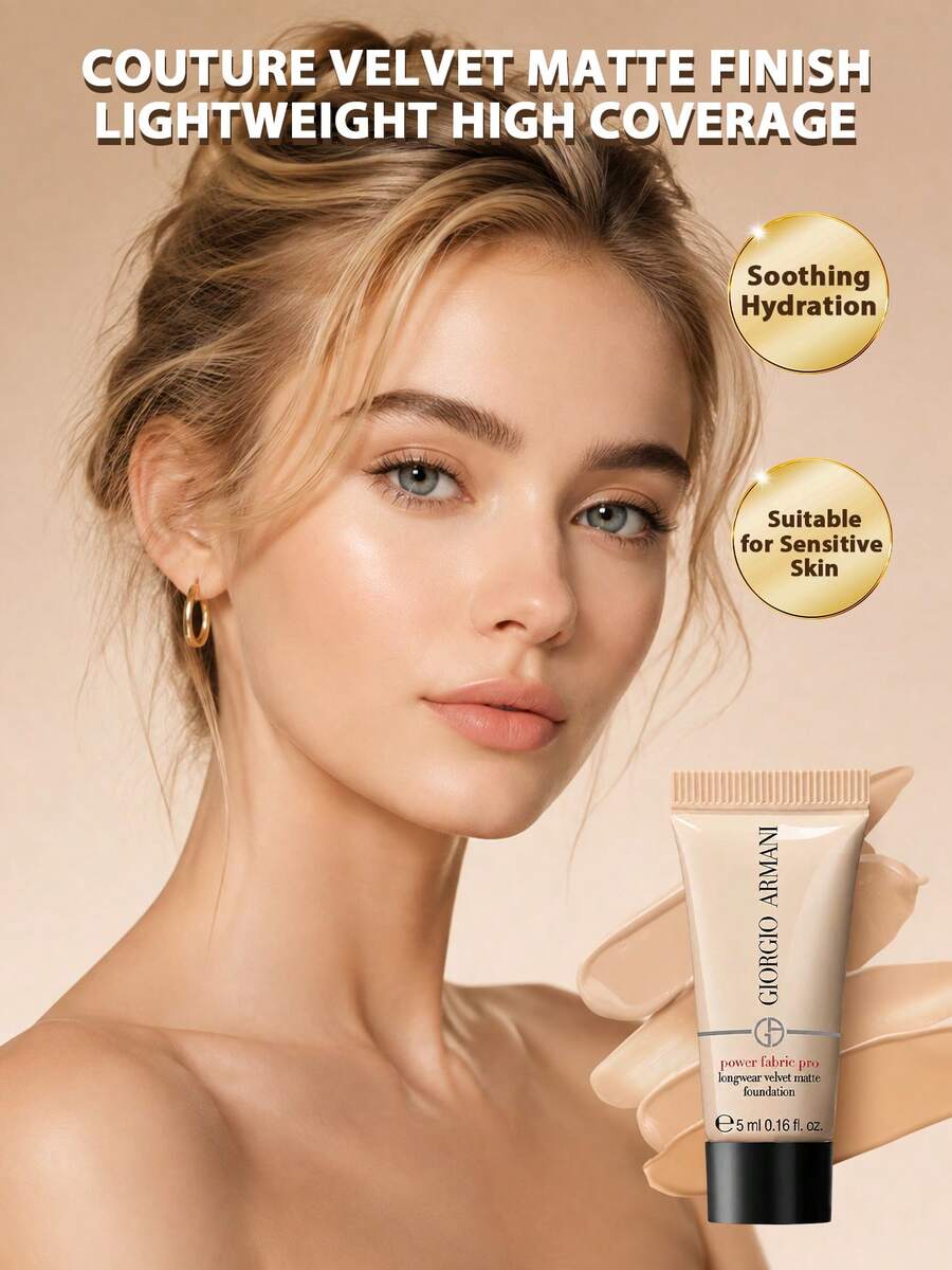 Giorgio Armani Luminous Silk 5ml Mini Travel Size Foundation, Shade 1.5/2, Tahan Lama Mengontrol Minyak, Hasil Matte, Cocok Untuk Kulit Berminyak dan Kombinasi, Makeup Sehari-hari - Merah - 2-5ml*3 botol - View 1