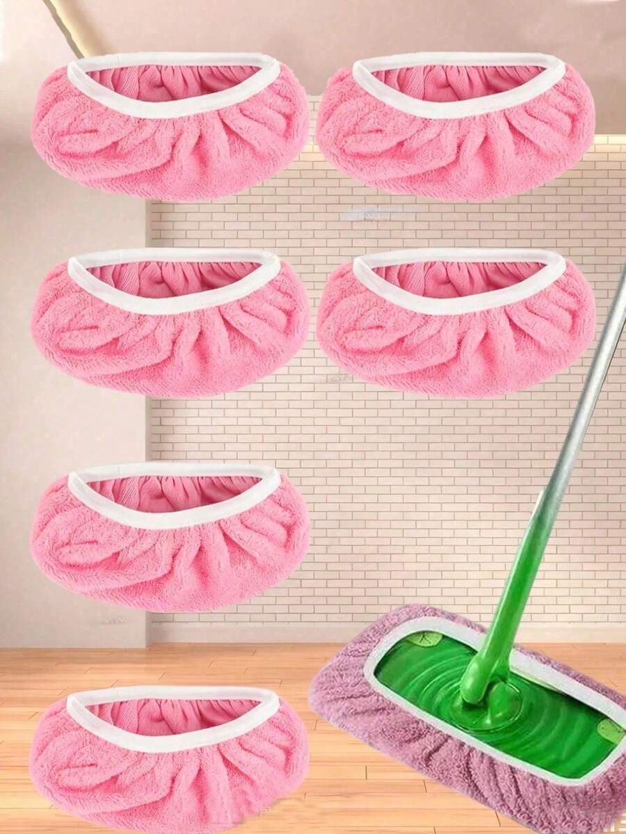 6/3/1pc Reusable Highly Absorbent Wet And Dry Washable Flat Mop Replacement Cloth, Compatible With Most Flat Mops, Suitable For Wooden Floors And Most Flat Mops.Kitchen Accessories/Kitchen/Cleaning/Cleaning Products/Cleaning Cloths/Microfibre Cloth
