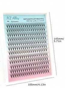 240pcs 16P Dense Curly 0.07 Handmade Exquisite Tapered Bloom Easy Grafting Professional Fan-Shaped Lightweight Fluffy Defined Realistic Eyelashes - D - View 9