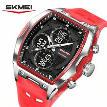 SKMEI 2601 Jam Tangan Analog Quartz Pria, Kronograf Olahraga, Tahan Air, Jam Tangan Digital Quartz dengan Dial Besar dan Tali Silikon - Satu-Ukuran - View 19