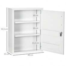 Bathroom Vanities & Medicine Cabinets - 白色 + 鋼鐵 - 查看 4