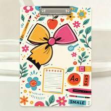 2Dflat 1pc Cute A4 Acrylic Writing Board With Metal Clip, Suitable For Photography, Bulletin Board, Office, Etc. - Lightweight And Durable Clipboard For To-Do Lists, Photos, Schedules, Certificates - Multicolor - View 6