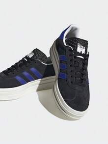 Adidas Spring/Autumn Unisex Classic Sports Shoes, Thick Sole Versatile Casual Training Sneakers HQ4408 - Black/Bright Blue - View 1