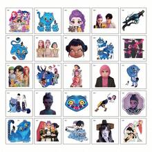 KPop Demon Hunters 5件/25件/50件 女團卡通一次性貼紙，防水，可貼於手臂、手腕、肩膀、鎖骨、腿部與臉部，適合偶像巡演、粉絲見面會、線下應援、禮物分發及各種創意身體DIY裝飾 - 彩色 - 查看 2