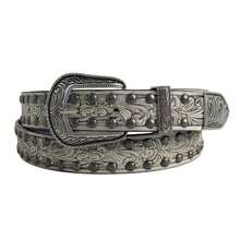 European & American New Wasteland Style Y2K Millennium Hot Girl Vintage Distressed Rivet Embossed Waist Belt Yabby Style Decorative Leather Belt - Multicolor - View 7