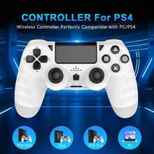 Wireless Controller Compatible With PS4/Slim/Pro, Enhanced Dual Vibration/1000mAh Battery/6-Axis Motion Sensor/Type C Charging Cable - View 2