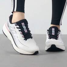 XTEP Wind Fire 28th Generation Women's Running Shoes Leather Cotton Casual Sports Shoes - White Black/Blue Pink - View 2