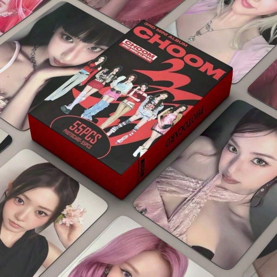 1 قطعة، مجموعة بطاقات صغيرة CHOOM (55 قطعة) - بطاقات ألبوم النجوم - بطاقات LOMO الطرفية - A - مشاهدة 1