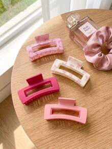 4pcs/Set Butterfly Hair Clips, Small Size Non-Slip Suitable For Fine Hair, Cute Pink Casual Daily Hair Accessories For Women & Girls - Multicolor - View 3