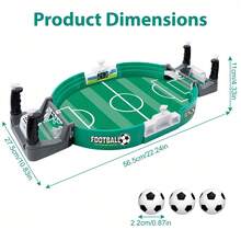 Tabletop Soccer Table , Adult-Oriented Football Match Game For Home Bar - Large +3 Balls - View 2
