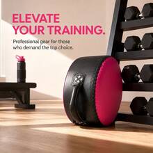 33x17.5cm Professional Boxing Pads, Double Reinforced Handles, Wear-Resistant PU Shell, Easy To Clean, Ideal For Striking Drills And Power Training - Pink - View 5