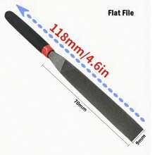 Small Steel Files Needle File Flat File For Stone Glass Metal Carving Craft Needle Filing Woodworking Hand File Tool Easy Install - A - View 2