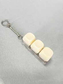1pc 2/4 Key Mechanical Keyboard Keychain, Colorful Stress Relief Fingertip Key Ring Pendant, Decompression Bag Charm, Car Keychain - Multicolor - View 17
