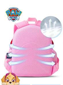 Viacom 1pc Paw Patrol Skye & Chase Dual Character Backpack, Adjustable Shoulder Strap Student School Bag, Large Capacity Book Storage Bag, Suitable For Back To School, Daily Commute, Party Gathering Gift, For Classmates, Family, Fans Collection - Multicolor - View 8