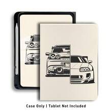 跑車 UV 印刷平面圖案，相容於華為保護殼 /Matepad 11.5 2025/Matepad SE 11吋/榮耀平板保護殼/Honor9/10/X8A/ Pad SE 11吋(2023)/ Pad 2/ A9 等./ 11代 A16 保護殼 - 款式6 - 查看 3