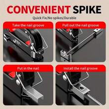 1 buah Pistol Stapler Manual Tugas Berat 4-in-1, Kekuatan Stapler yang Dapat Diatur, untuk Menstapel Furnitur, Pelapis, Pengerjaan Kayu, Perbaikan, Dekorasi Material, Alat Penting untuk Penggemar DIY, Hadiah Liburan Praktis untuk Ayah/Pacar - MultiWarna - View 12