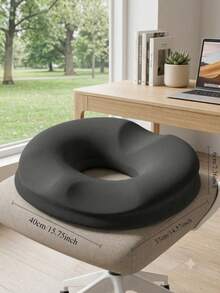 1pc Ergonomic Donut Seat Cushion For Office Chair | Hip And Lumbar Support Pillow, Postpartum Friendly, Suitable For 10 Hours Sitting, Driving And Office Work | Machine Washable Polyester, Modern Comfortable Design, Durable Soft Material - 1PC - View 10
