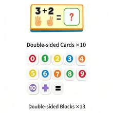 1 Set Finger Counting Toy, Montessori Finger Counting Math Toy, Addition And Subtraction Educational Learning Game, Preschool Early Education Indoor Play Toy - Multicolor - View 13