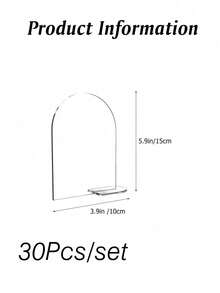 Set Kartu Meja Pernikahan 10/20/30 Buah, Plat Nomor Akrilik yang Dapat Digunakan Kembali, Klip Reservasi Kursi Kosong DIY, Dekorasi Hiasan Tengah Meja - Clear - View 10