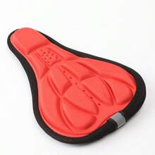 1pc Thickened 3D Sponge Bicycle Seat Cover, Breathable Hole Design Shock Absorption Anti-Slip, Multiple Colors Available, Universal For Bicycle/Mountain Bike/Road Bike - Multicolor - View 9