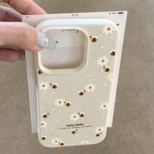1PC Minimalist Fresh Daisy Flower Transparent Soft Phone Case - Multicolor - View 3