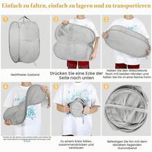 2-Pack Collapsible Mesh Laundry Baskets With Handles, Breathable Storage Bins, Suitable For Bathroom, Camping, Dorms, And Travel - View 8